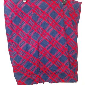 Old Navy Plaid Red & Blue Skirt